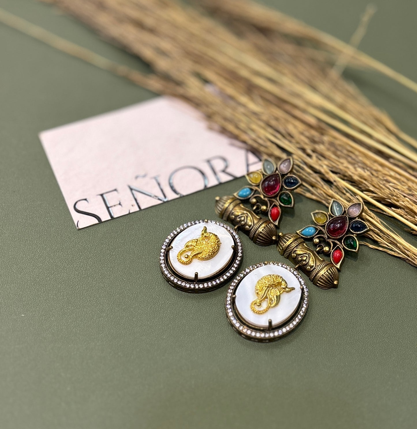 Navya Heritage Statement Earrings
