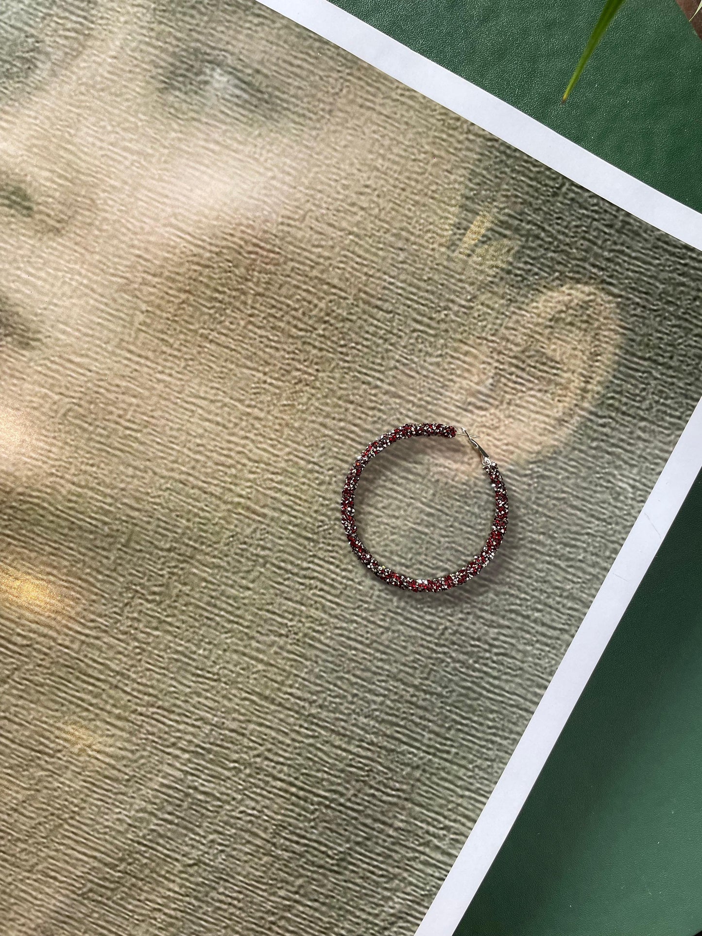Vintage Echo: Oxidized Hoop Earrings