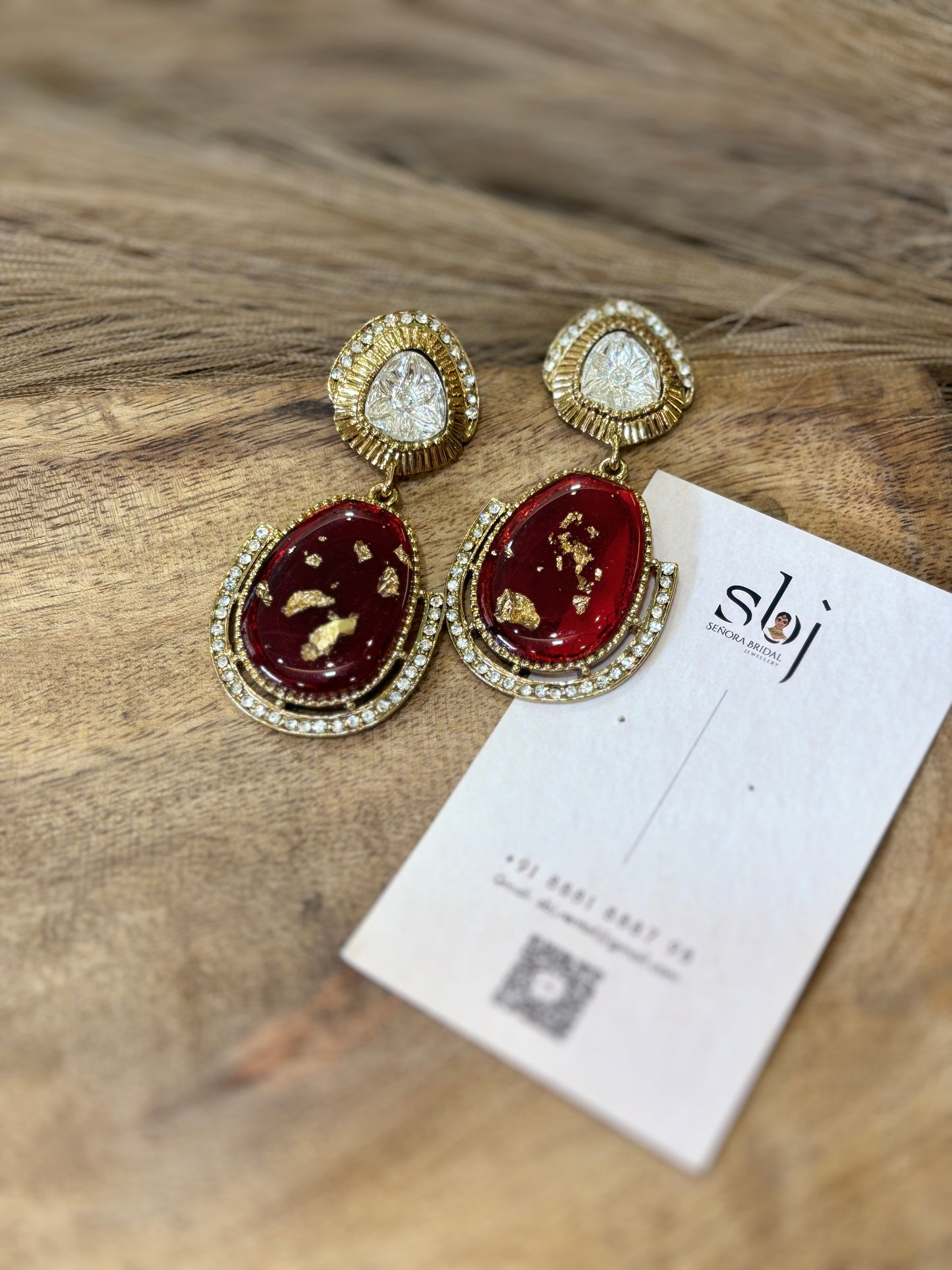 Crimson Royale Statement Earrings