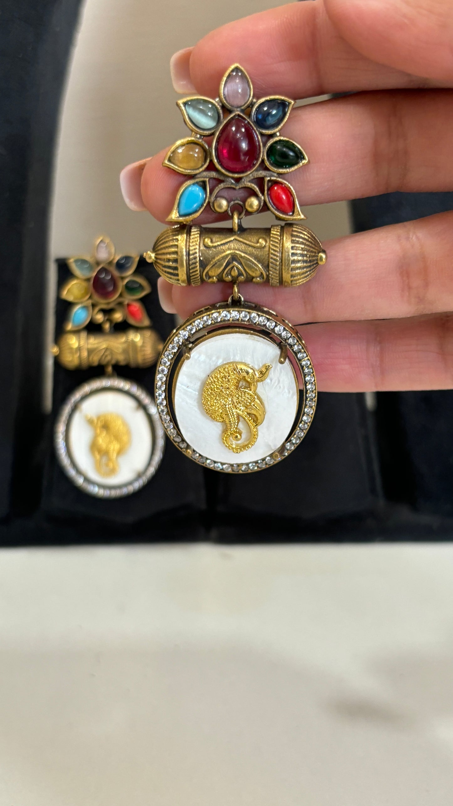 Navya Heritage Statement Earrings