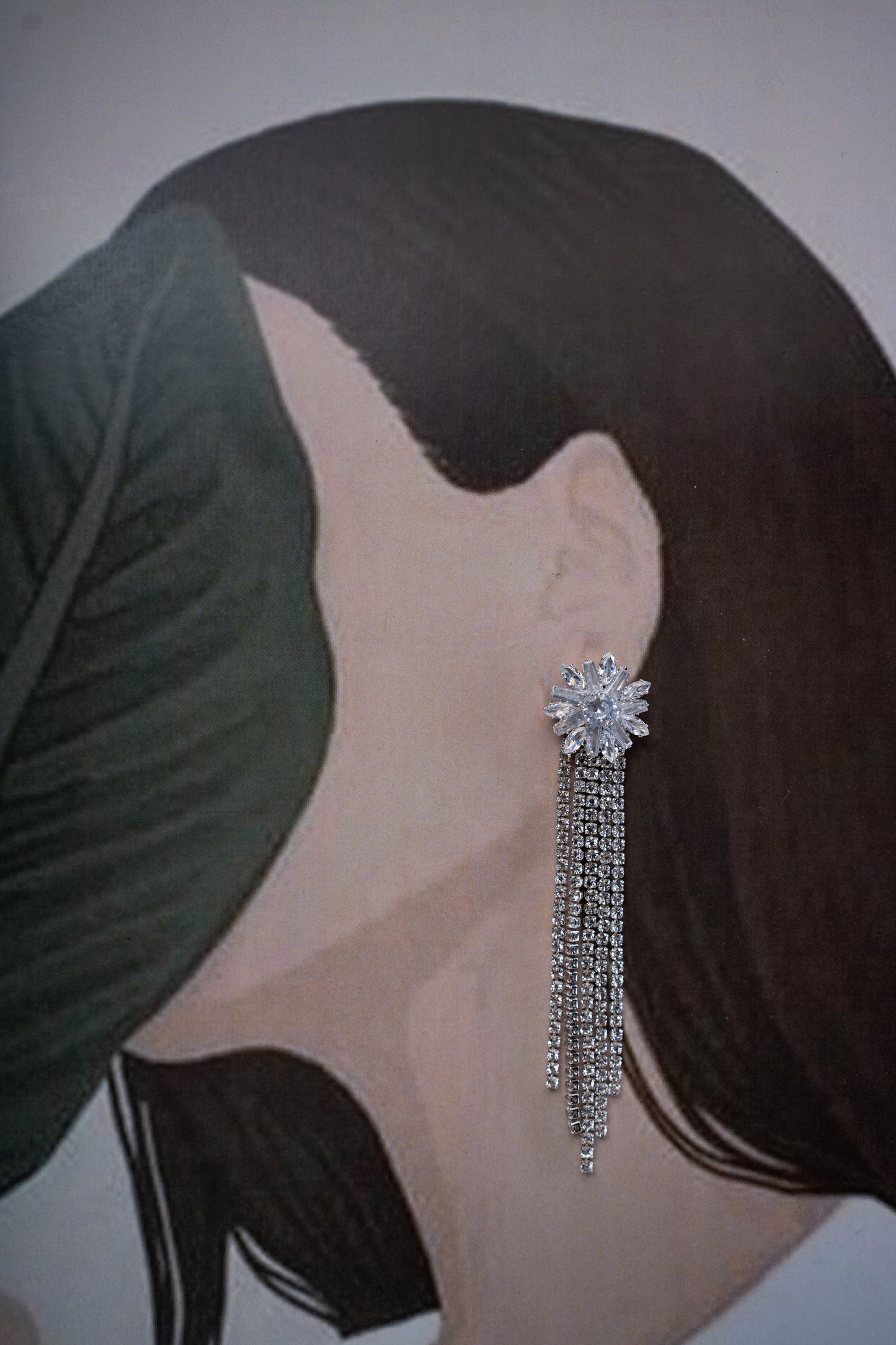 AD Crystal Long earrings