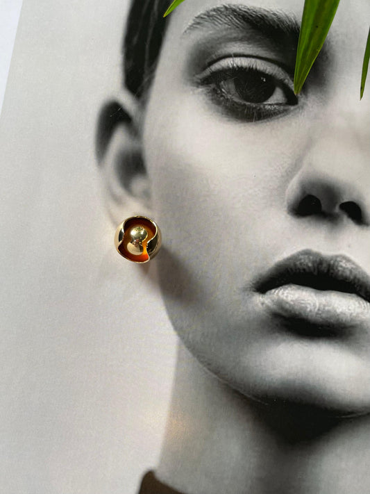 Unique Gold-Plated Stud Earrings