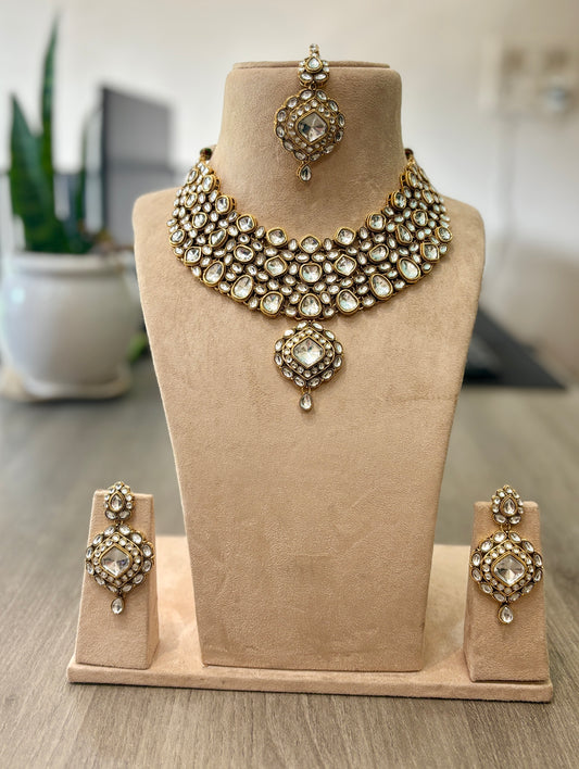 Grand Polki Kundan Bridal Choker Set