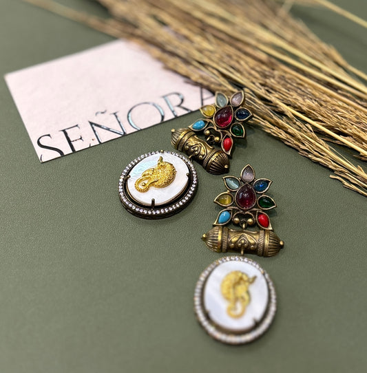 Navya Heritage Statement Earrings
