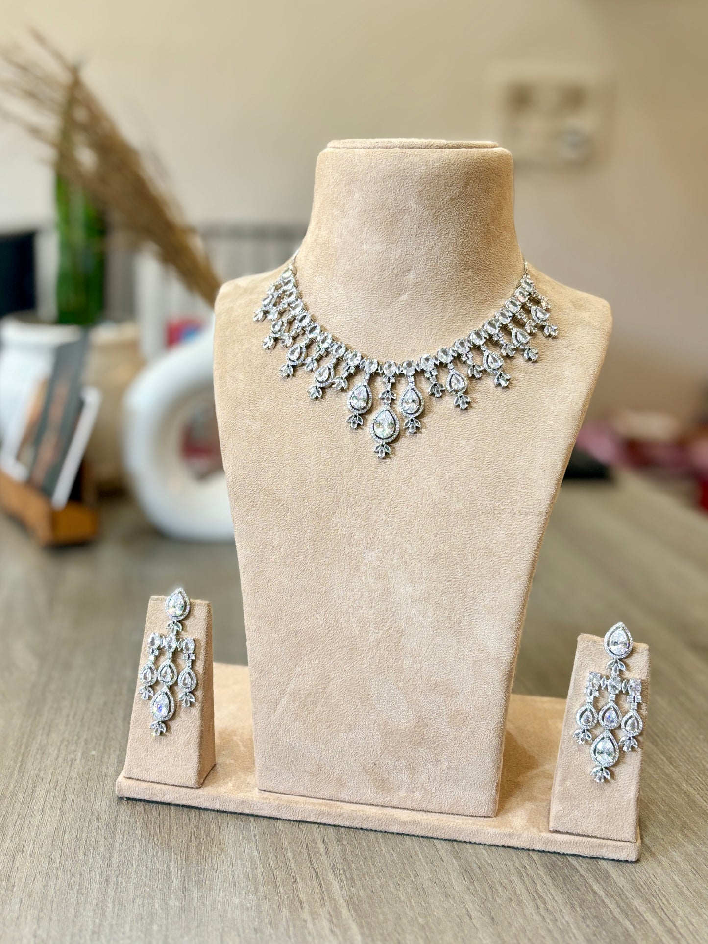 Victorian Chandelier Diamond Set