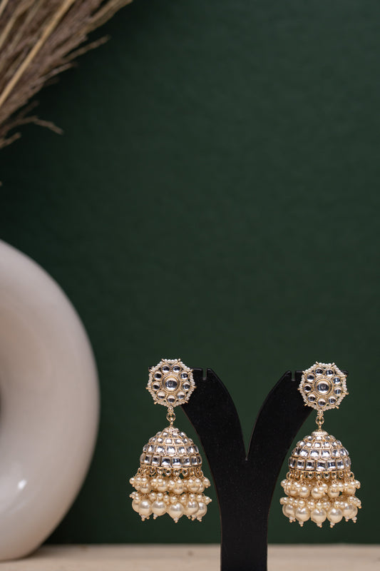 Classic Pearl Jhumki Earrings