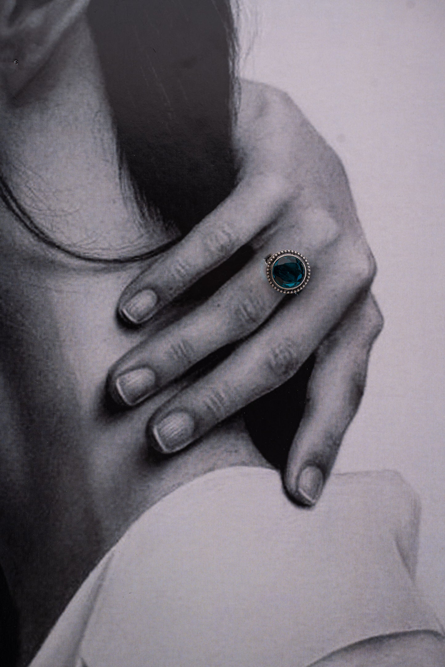 Oxidized Blue Ring