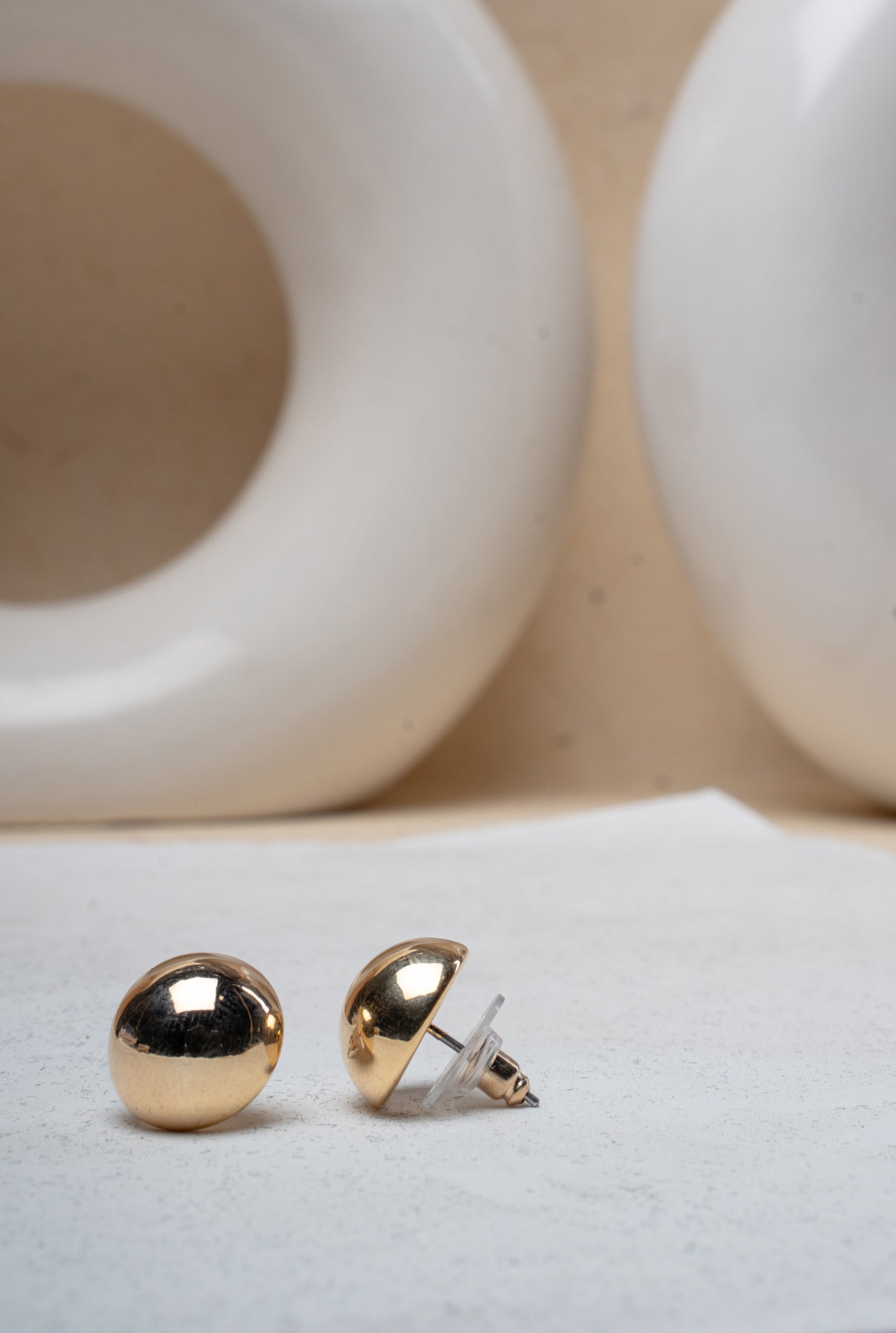 Gold-Plated Stud Earrings