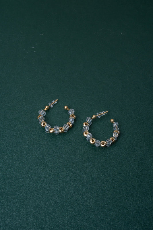 Crystal Fashion Hoop Earrings