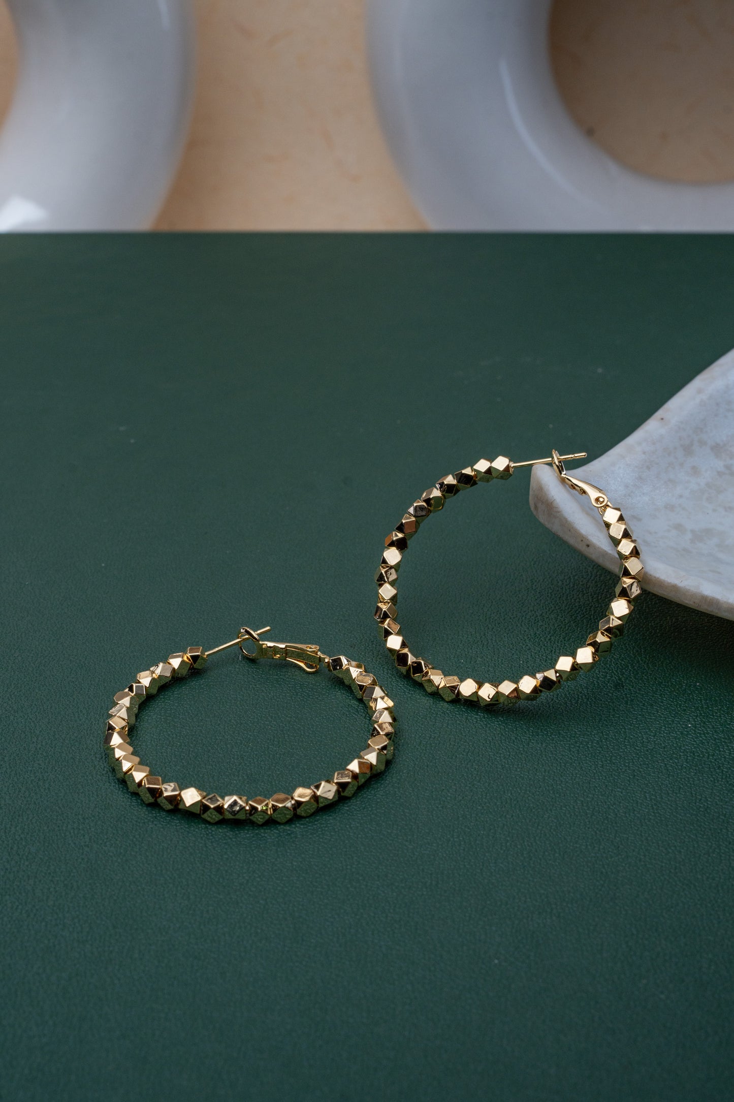 Elegant Gold-Plated Fashion Hoop Earrings