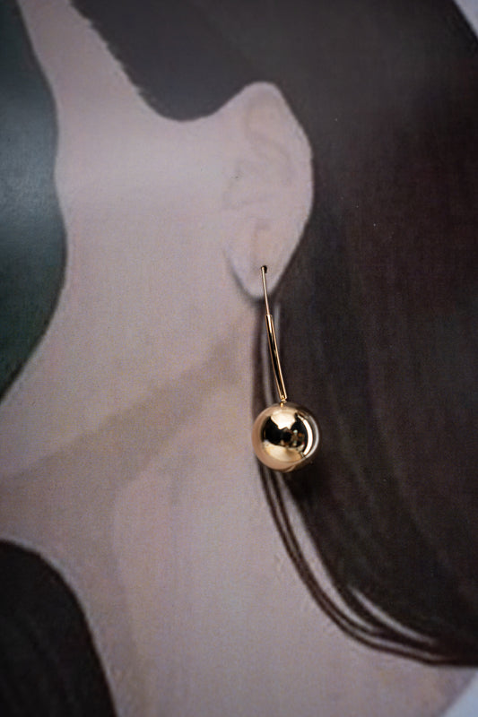 Gold-Plated Drop Earrings