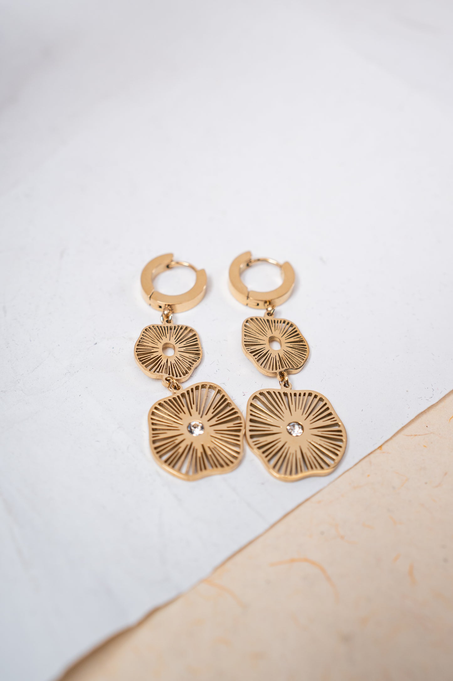 Stylish Gold-Plated Earrings