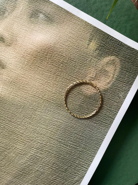 Gold-Plated Hoop Earring