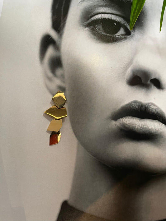 Gold-Plated Fashion Earring